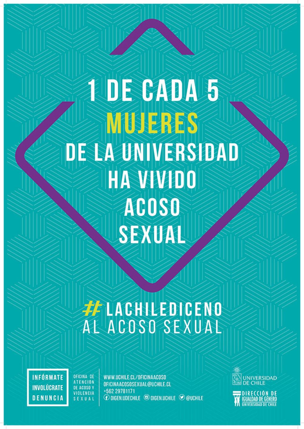 La iniciativa busca contribuir con la erradicación del acoso sexual, la violencia de género y la discriminación arbitraria dentro de la Universidad de Chile.