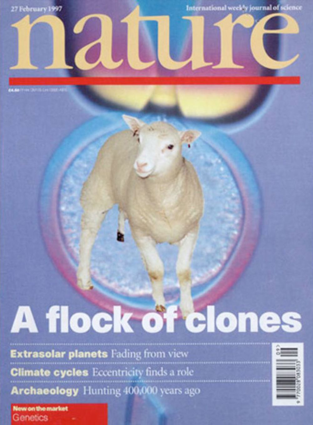 Nature Cell Biology es parte del universo editorial "Nature", responsable de publicaciones de alto impacto en el mundo de la ciencia. La imagen corresponde a la portada de febrero de 1997 