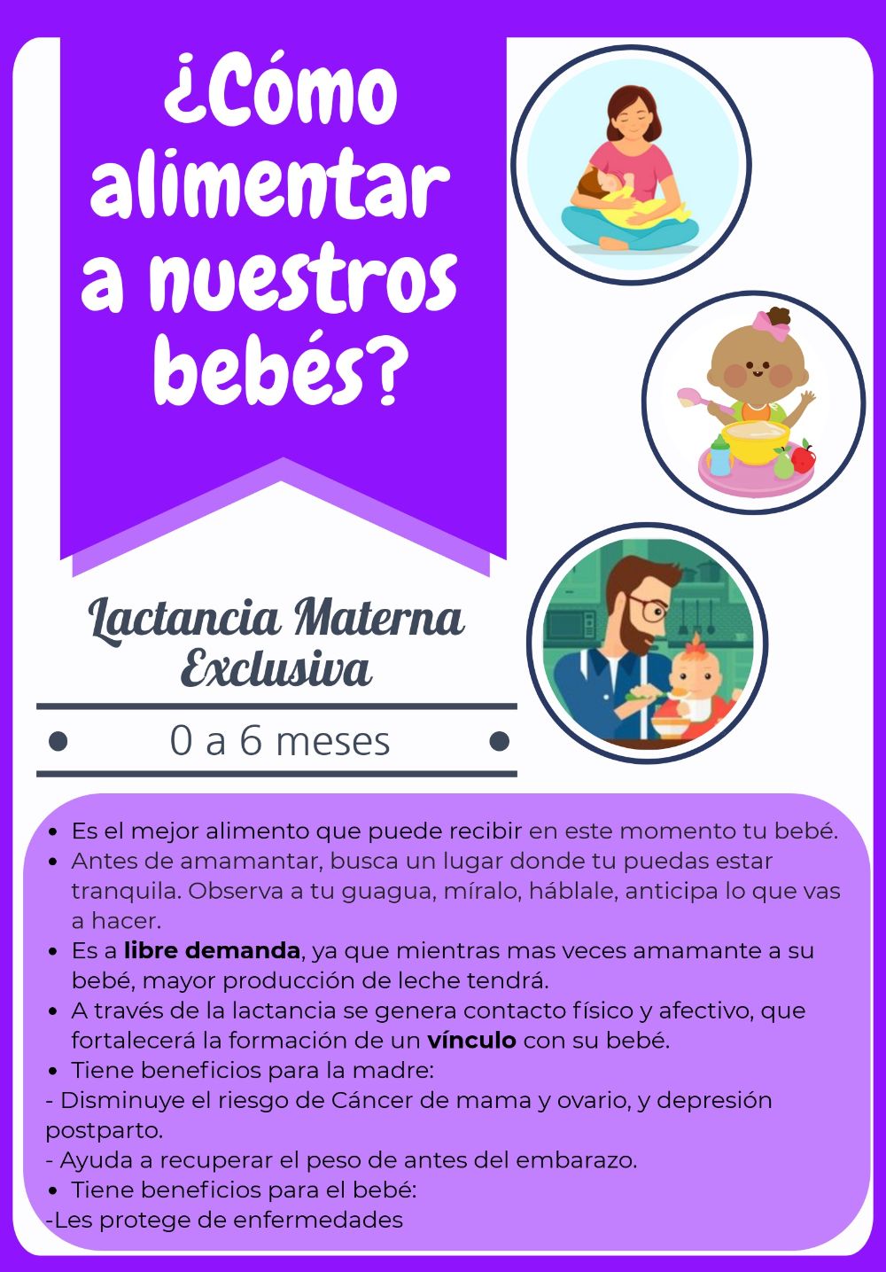 Este tipo de material fue entregado a los padres en los stand informativos