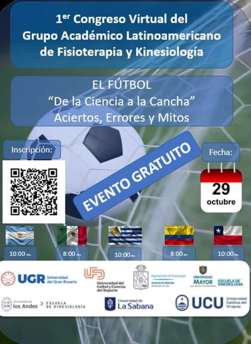 Primer Congreso Virtual del Grupo Académico Latinoamericano de Fisioterapia y Kinesiología