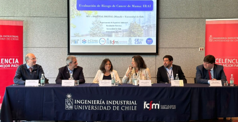 Académicos de las facultades de Medicina y Ciencias Físicas y Matemáticas, junto a académicos del Jameel Clinic for Machine Learning in Health de MIT.