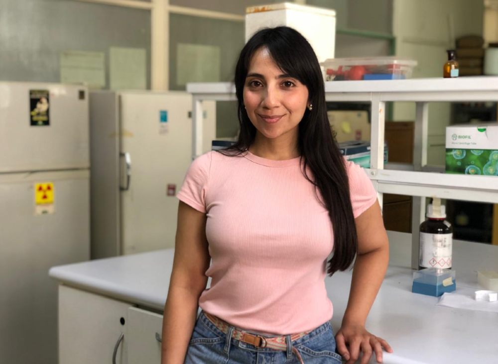Denisse Uribe, nutricionista y tesista del Magíster en Nutrición y Alimentos del INTA.