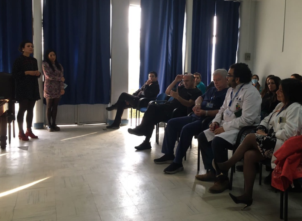Las profesoras Denisse Quijada y Alejandra Mella expusieron acerca de la políticas vigentes  en materia de violencia de género, acoso sexual, discriminación arbitraria, corresponsabilidad y el decreto Mara Rita.