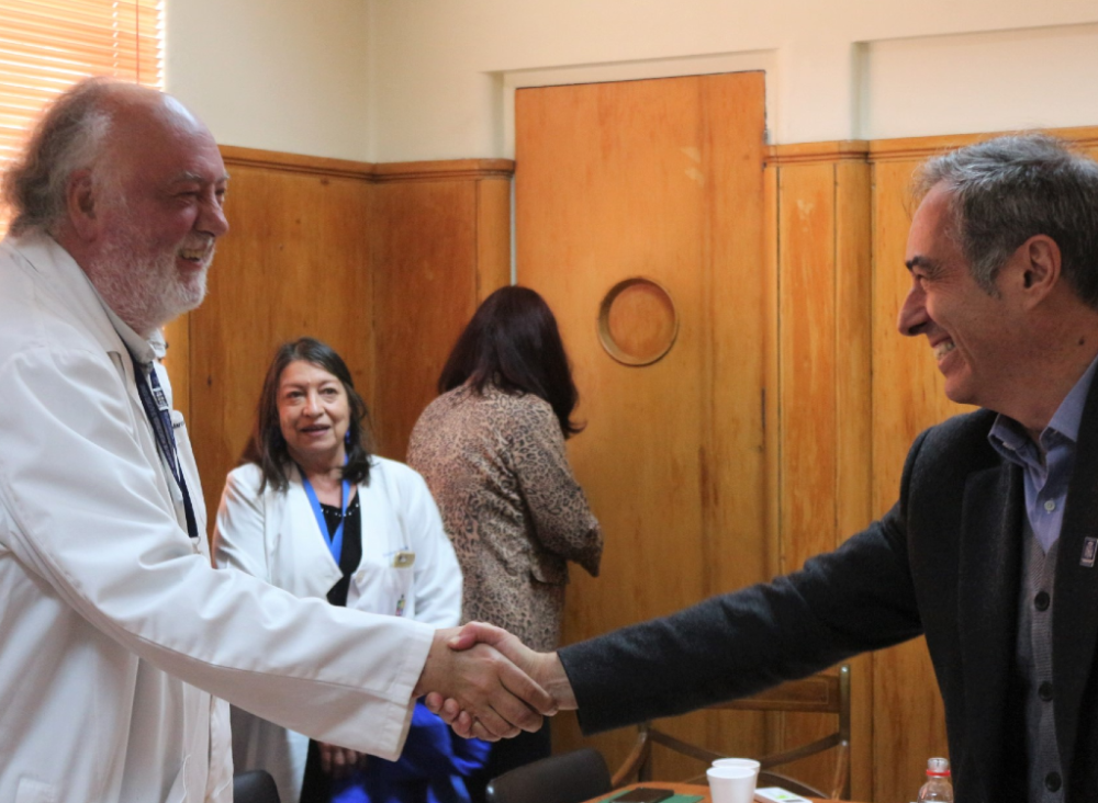 Doctores Marcos Vergara, Andrea Mena y Miguel O'Ryan