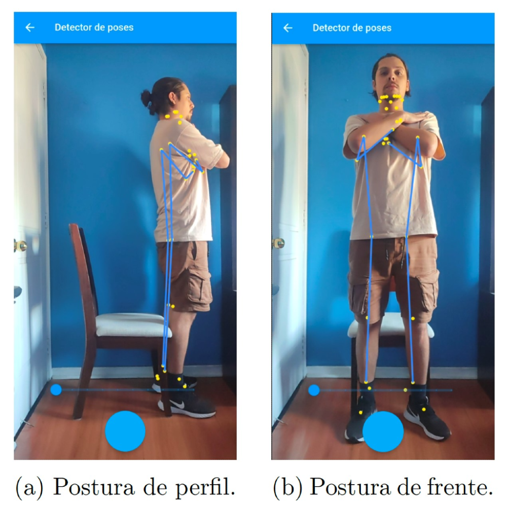 Estimación de postura en la app Smartdiago