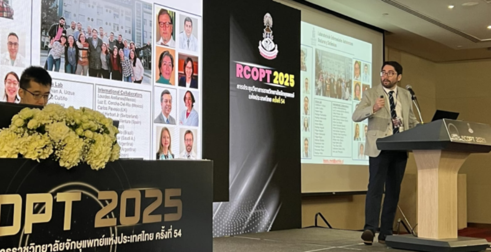 El doctor Cristhian Urzúa presentó las investigaciones realizadas en el Laboratorio de Enfermedades Autoinmunes Oculares y Sistémicas (LEAOS)