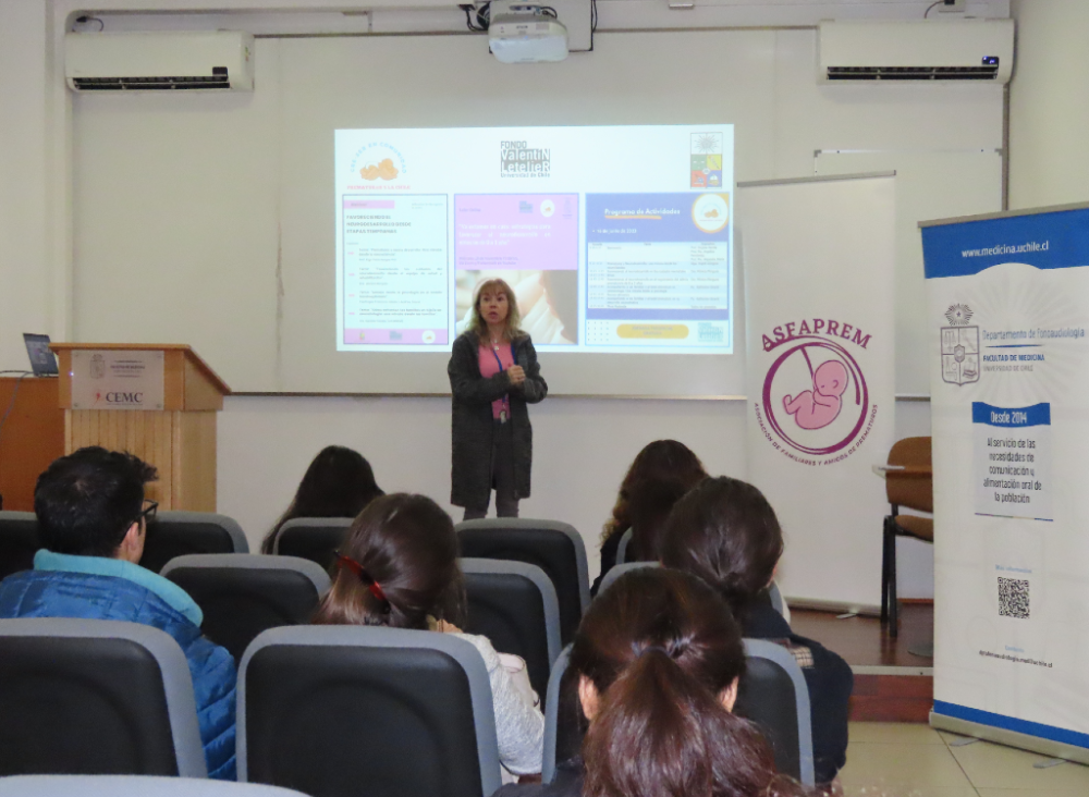 La profesora Virginia Varela dio cuenta pública del proyecto financiado con Fondos Valentín Letelier.