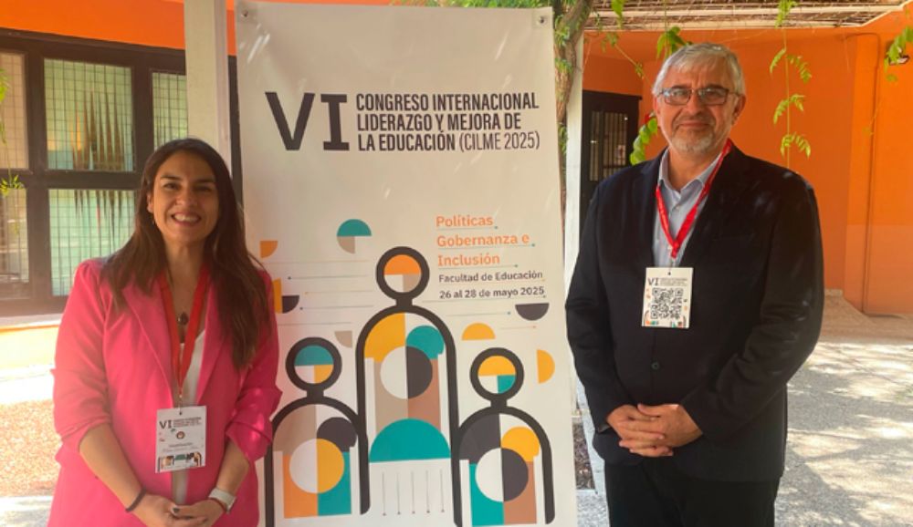 Andrea Carrasco y Pablo González en CILME 2025 en Murcia, España. 