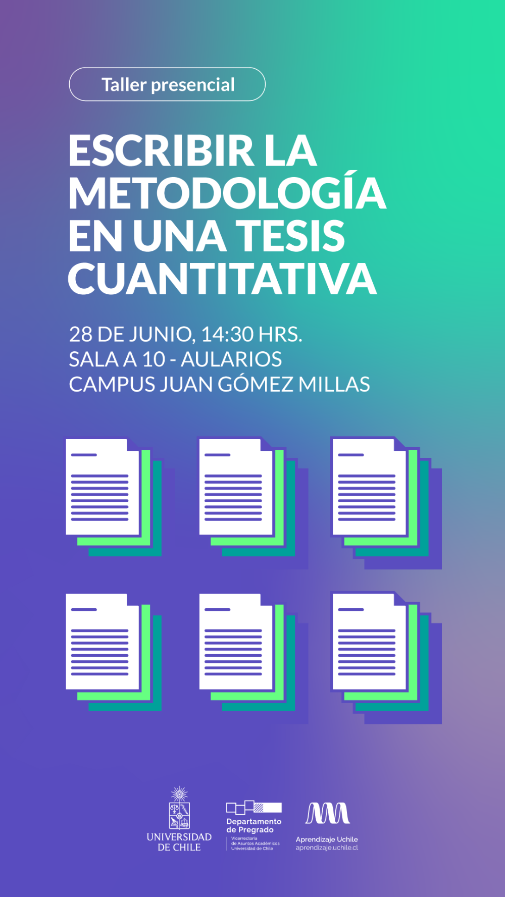 Banner - Taller presencial: Escribir la metodología en una tesis cuantitativa