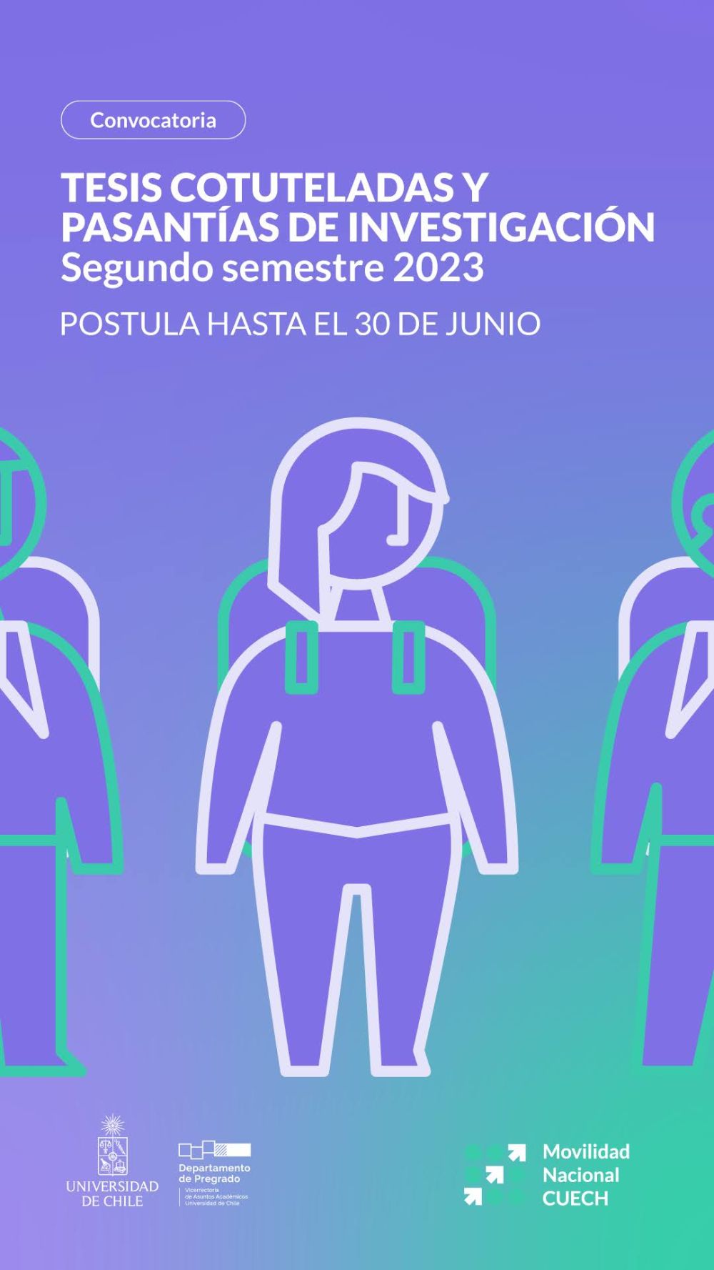  Banner - Convocatoria tesis cotuteladas y pasantías de investigación 2º semestre 2023