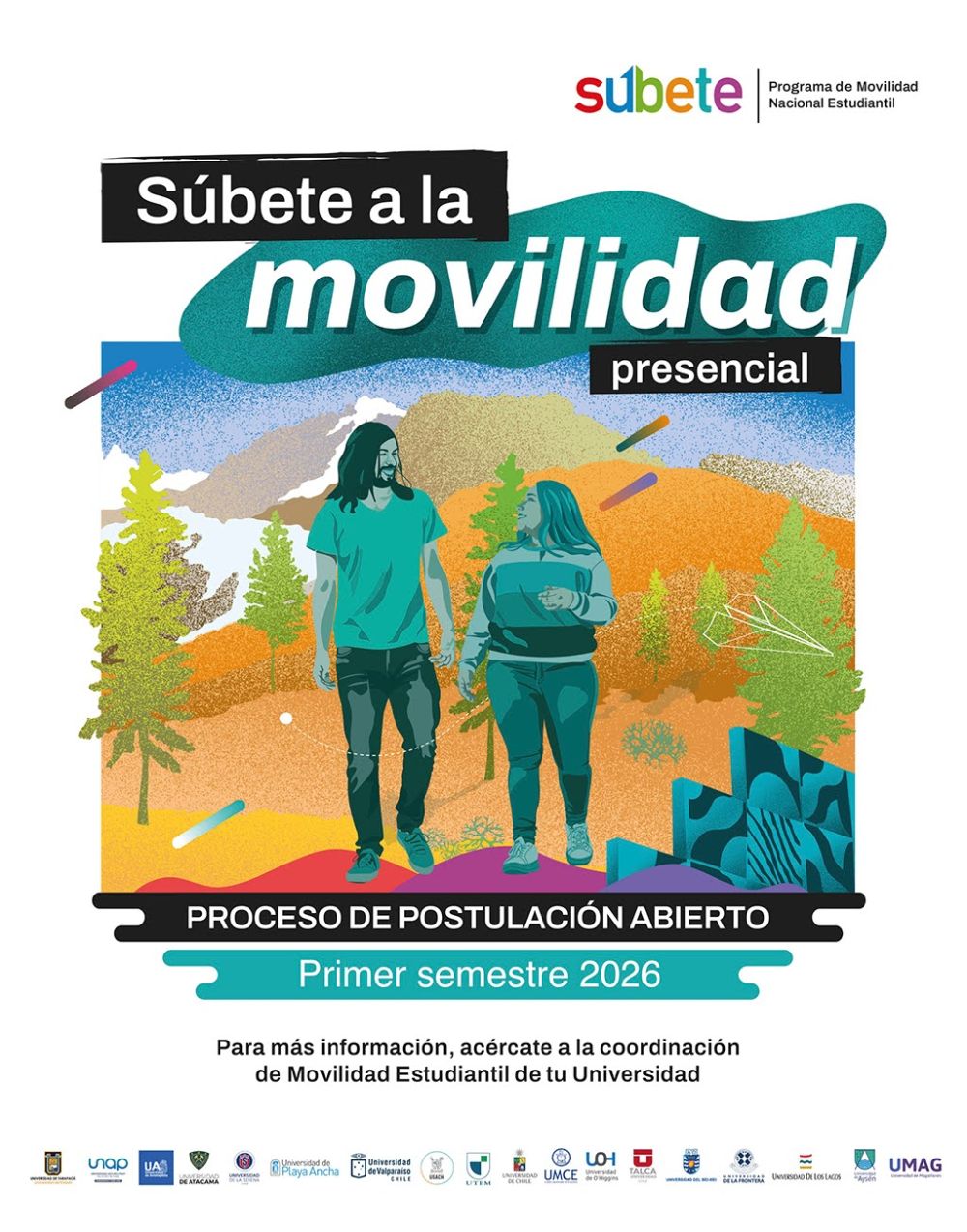 Banner muévete por las estatales, movilidad estudiantil nacional