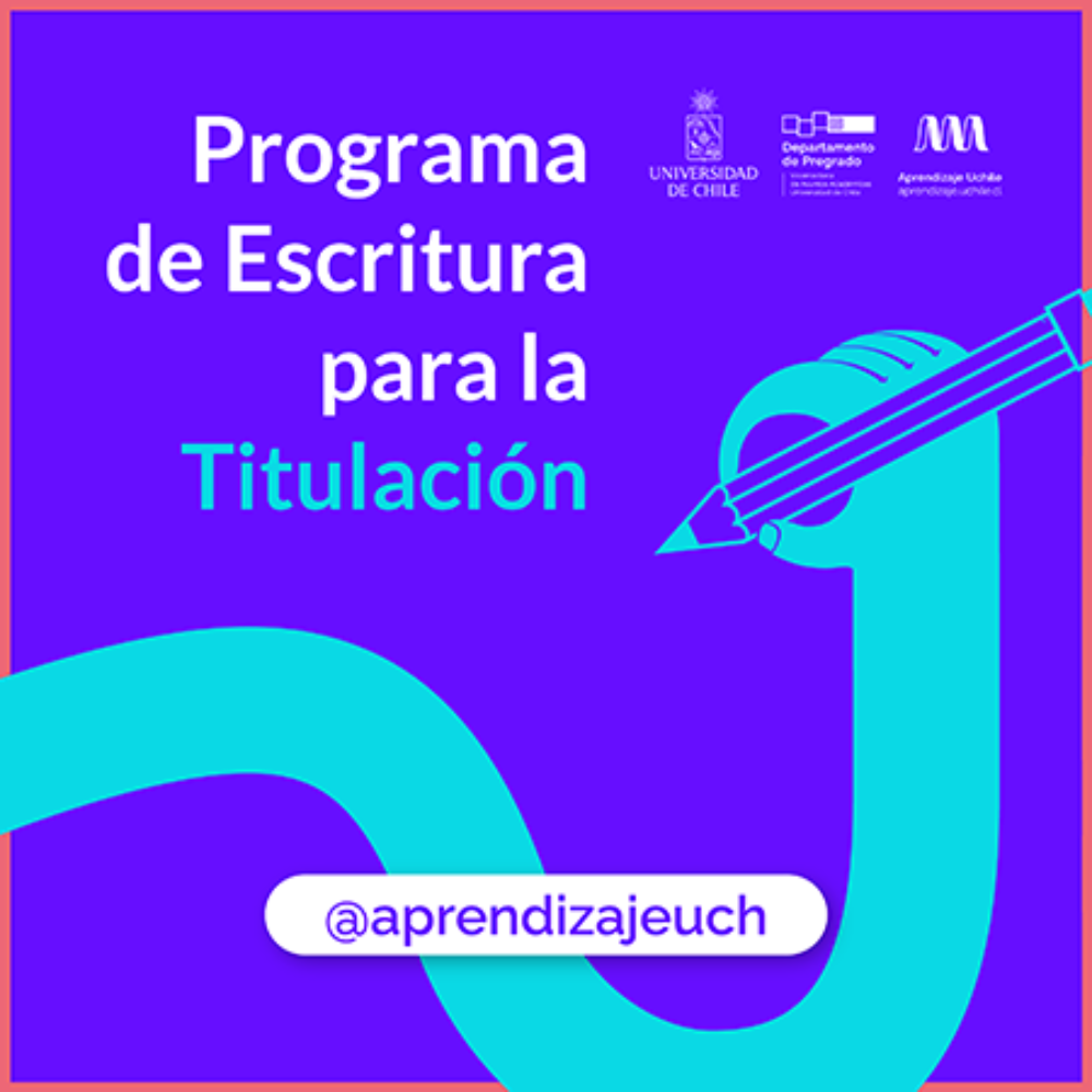 Banner del programa de escritura para la titulación