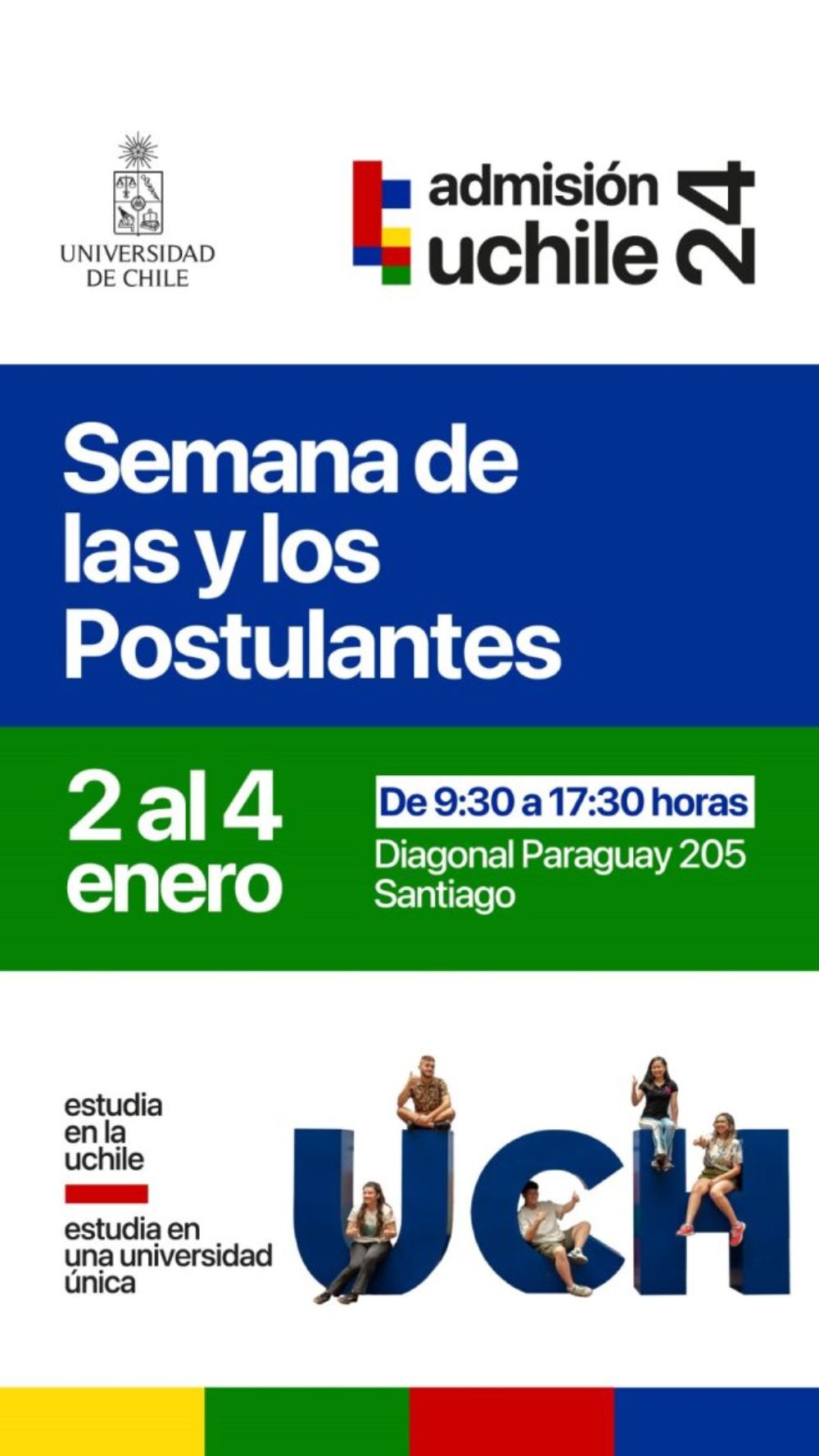 Afiche de la semana de las y los postulantes