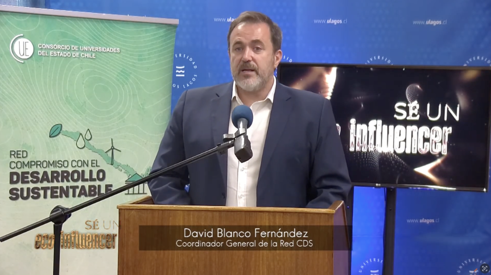 Asimismo, participó David Blanco Fernández, coordinador general de la Red Compromiso con el Desarrollo Sustentable del CUECH, quien destacó el liderazgo de las universidades estatales en sostenibilidad y el rol de las y los estudiantes como agentes de cambio.