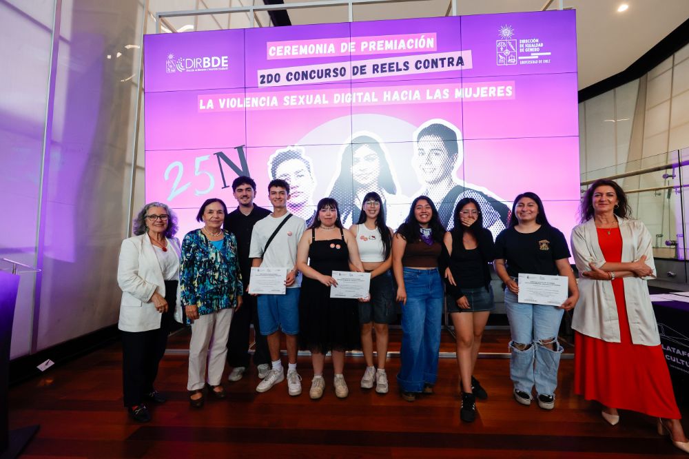 Estudiantes premiados del 2° Concurso de Reels contra la Violencia Sexual Digital