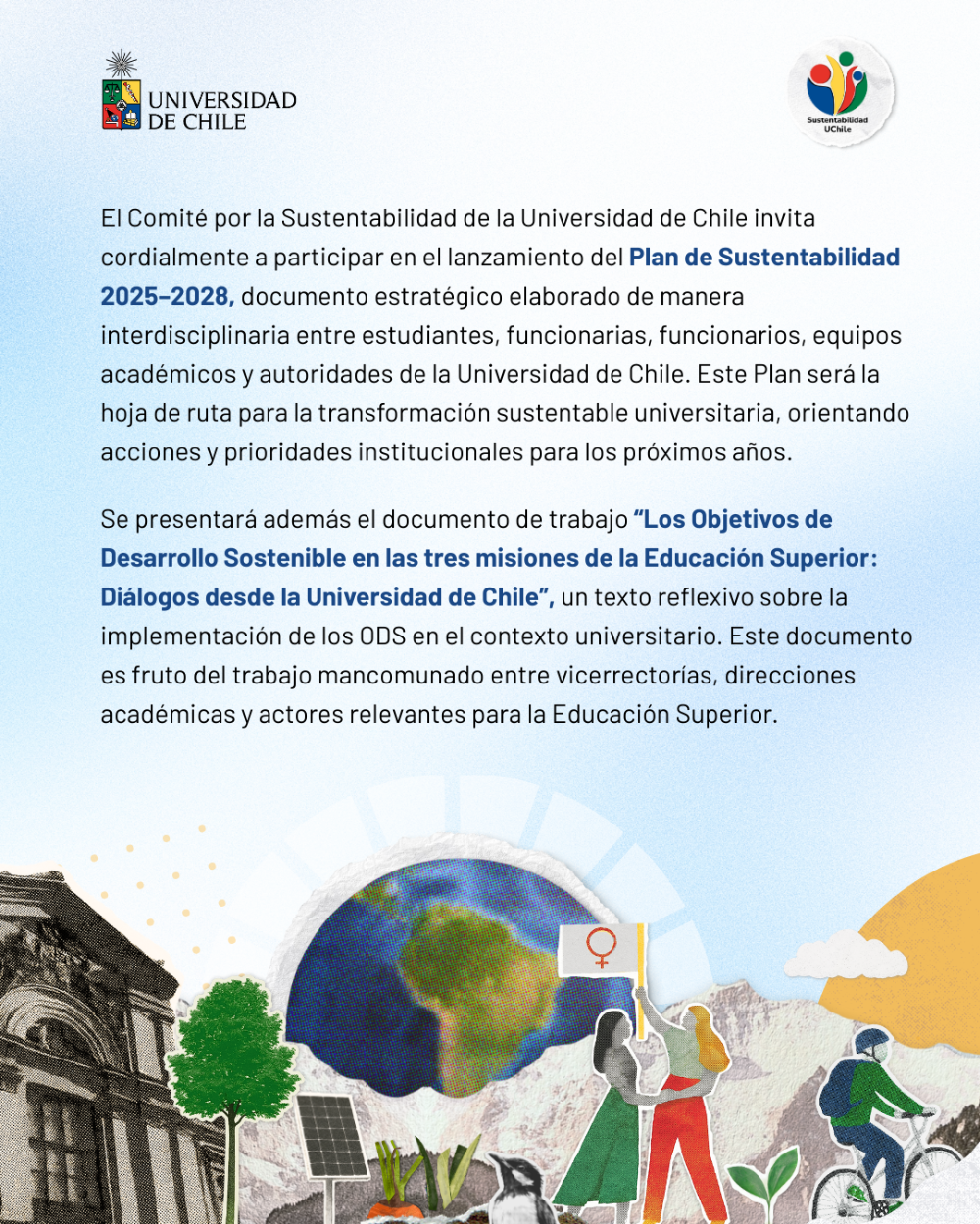 El evento se desarrollará el viernes 12 de diciembre de 2025, entre las 09:00 y 11:00 horas, en el Auditorio de la Facultad de Gobierno (Ramón Carnicer 15, Providencia).
