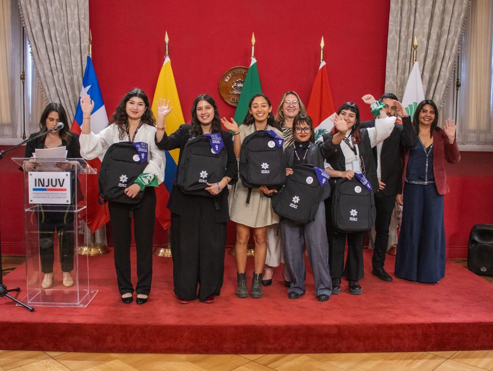 La delegación chilena estuvo integrada por jovenes lideres de diferentes universidades.