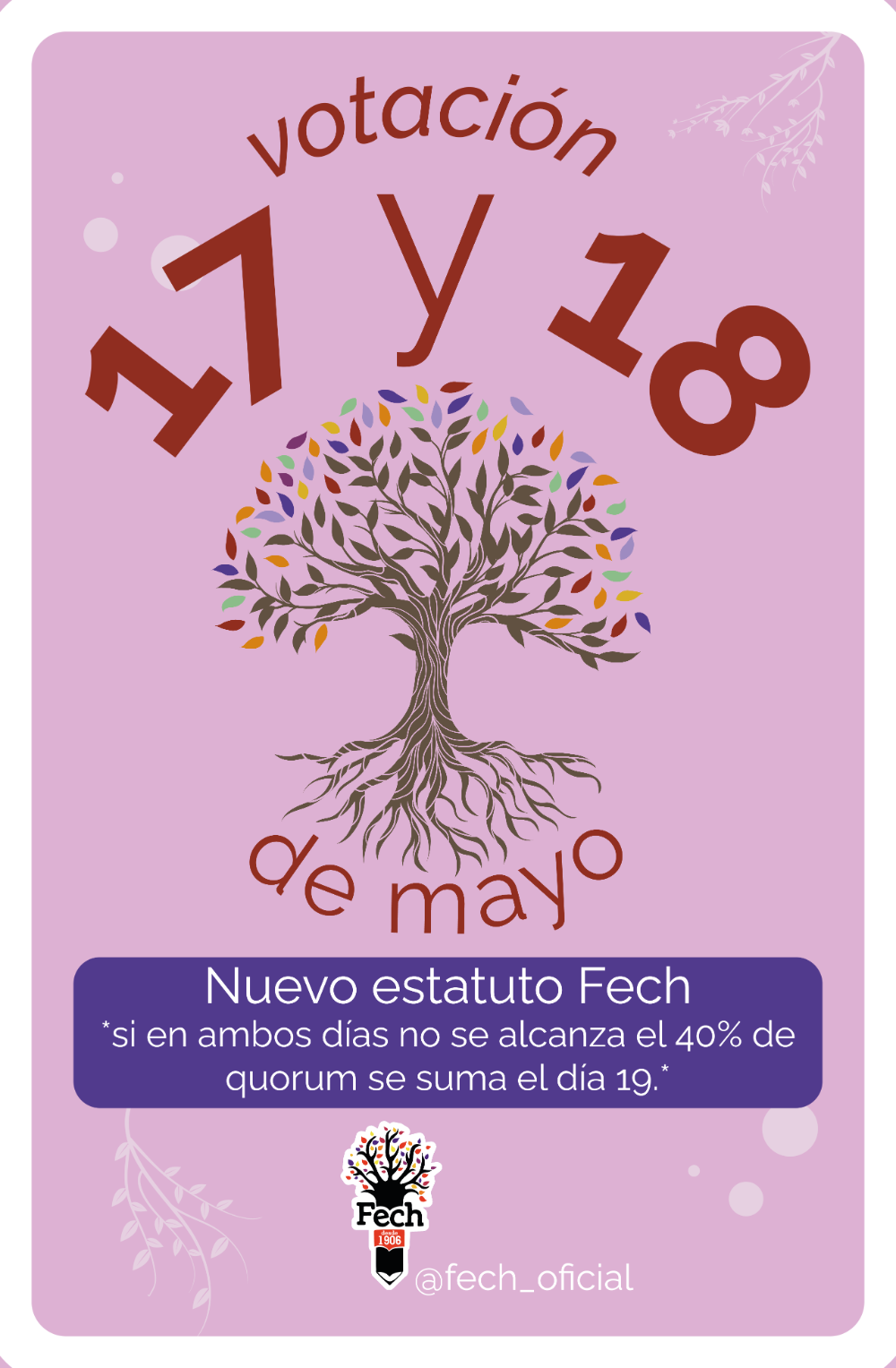 El 17 y 18 de mayo serán las elecciones. 