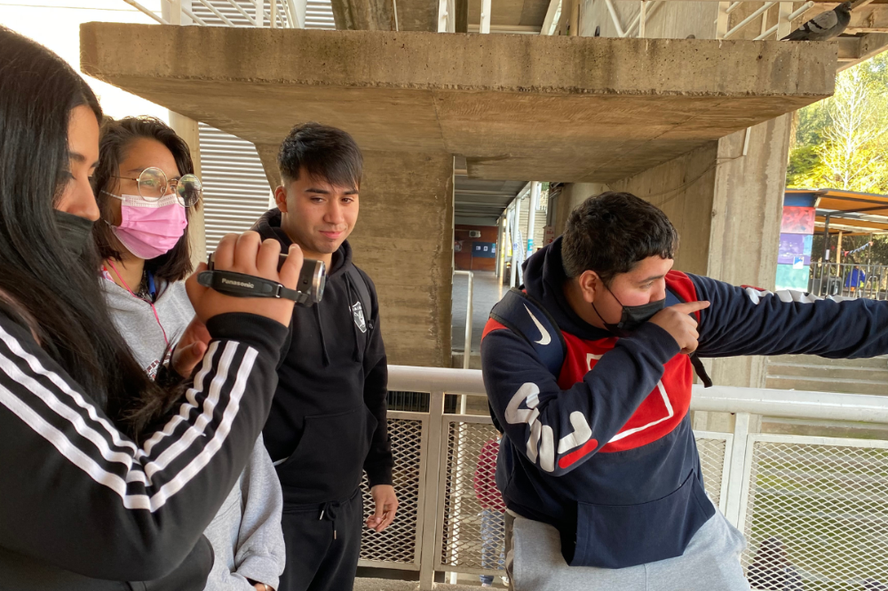 El taller de cine a cargo de Cero en conducta del ICEI permitió a los estudiantes crear una pieza audiovisual.