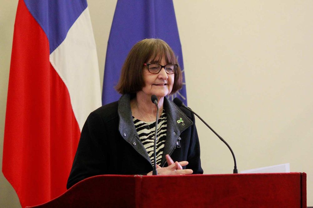 Rosa Devés, Rectora UCH, cerró el evento