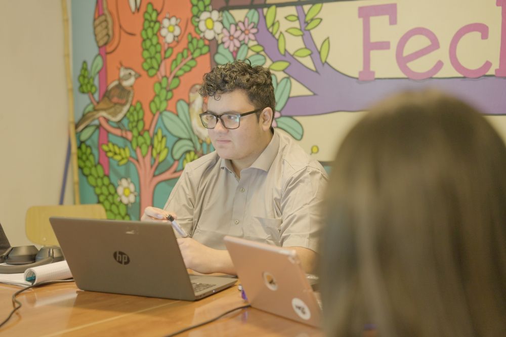 Benjamín Campos es uno de los nueve integrantes del Tricel FECh.
