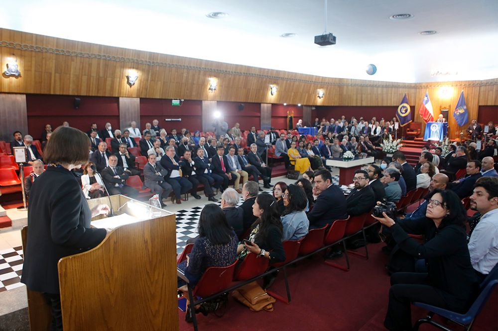 En su discurso de agradecimiento, la Rectora destacó el interés por una educación pública, laica y diversa como una coincidencia entre ambas instituciones.