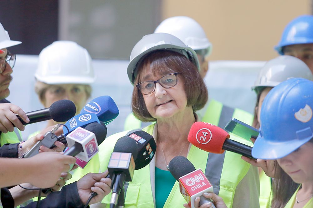 Tras finalizado el recorrido se realizó un punto de prensa. La rectora Rosa Devés, dijo que "éste es un lugar que la Universidad de Chile pone al servicio del país. Es un espacio que se abre a la ciudadanía y a la ciudad de Santiago".