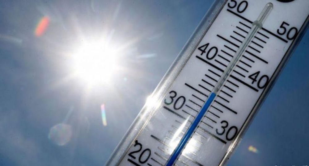 termómetro detrás de sol 