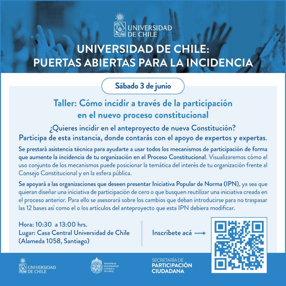 Taller: Cómo incidir a través de la participación en el nuevo proceso constitucional