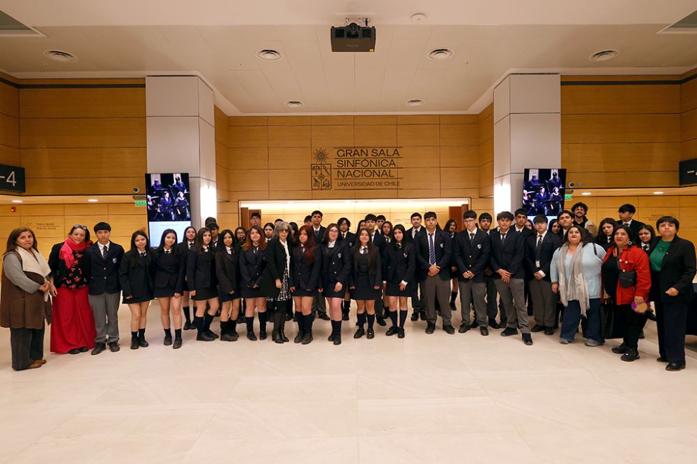Los estudiantes visitaron la Gran Sala Sinfónica Nacional en un ensayo abierto a diferentes colegios.