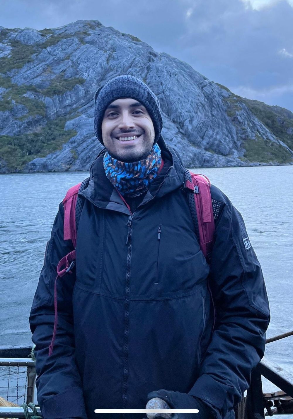 El geólogo y estudiante de doctorado UCHILE, Juan Pablo Letelier.