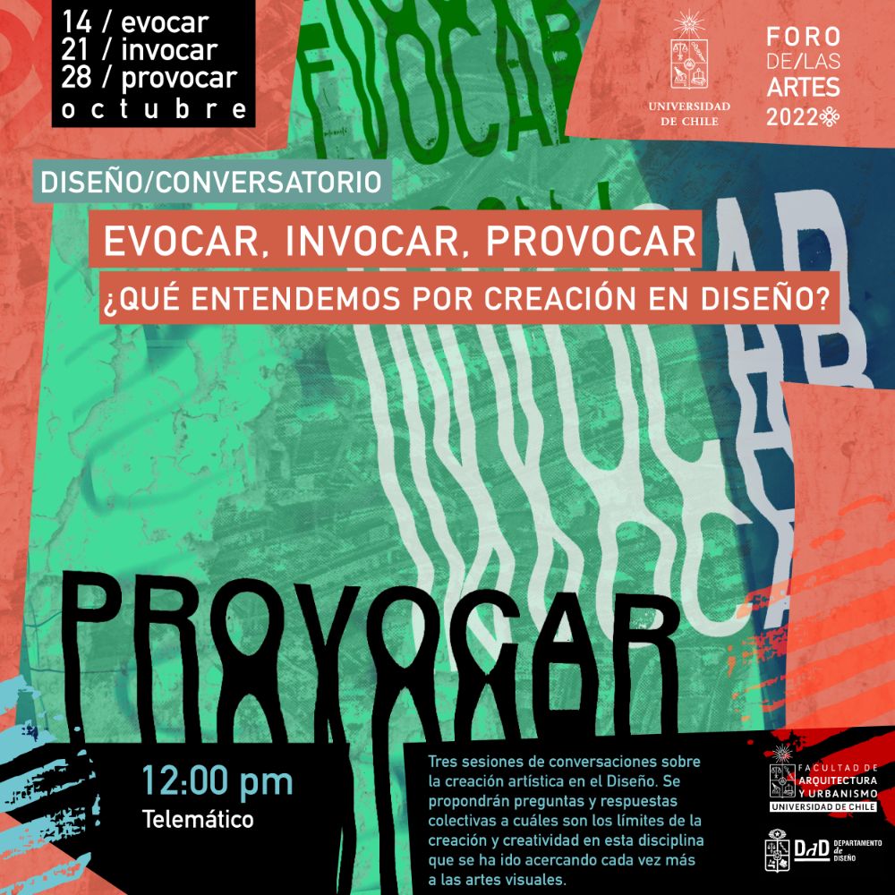 Tres sesiones de conversaciones sobre la creación artística en el Diseño. Se propondrán preguntas y respuestas colectivas a cuáles son los límites de la creación y creatividad en esta disciplina que se ha ido acercando cada vez más a las artes visuales.