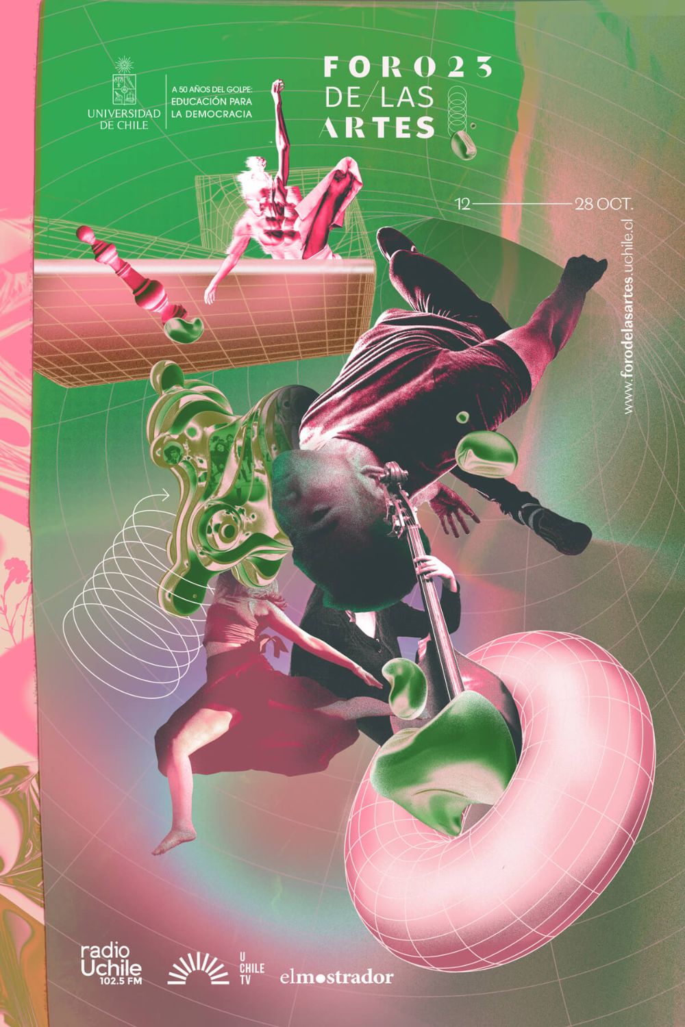 Afiche Foro de las Artes 2023: "Memorar al Porvenir"