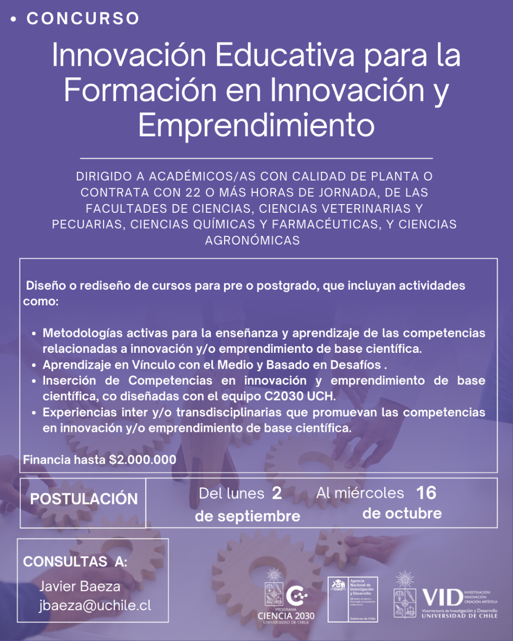 Concurso Innovación Educativa para la Formación en Innovación y Emprendimiento