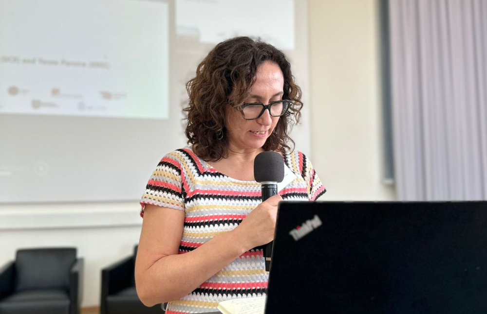 La directora de Innovación, Anahí Urquiza, encabezó la delegación de la Universidad de Chile.