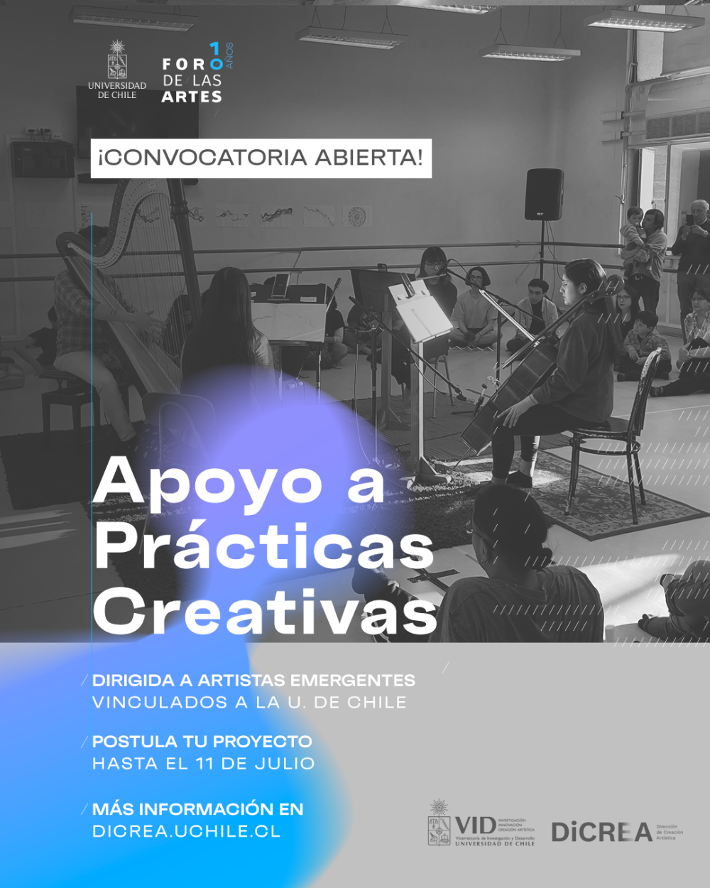 Convocatoria "Apoyo a Prácticas Creativas" - Foro de las Artes 2025
