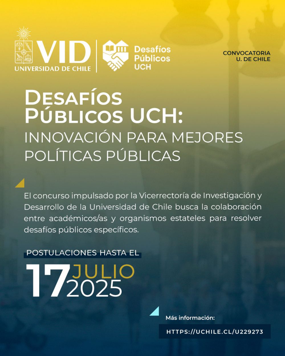 Desafíos Públicos UCH: Innovación para mejores políticas públicas 2025