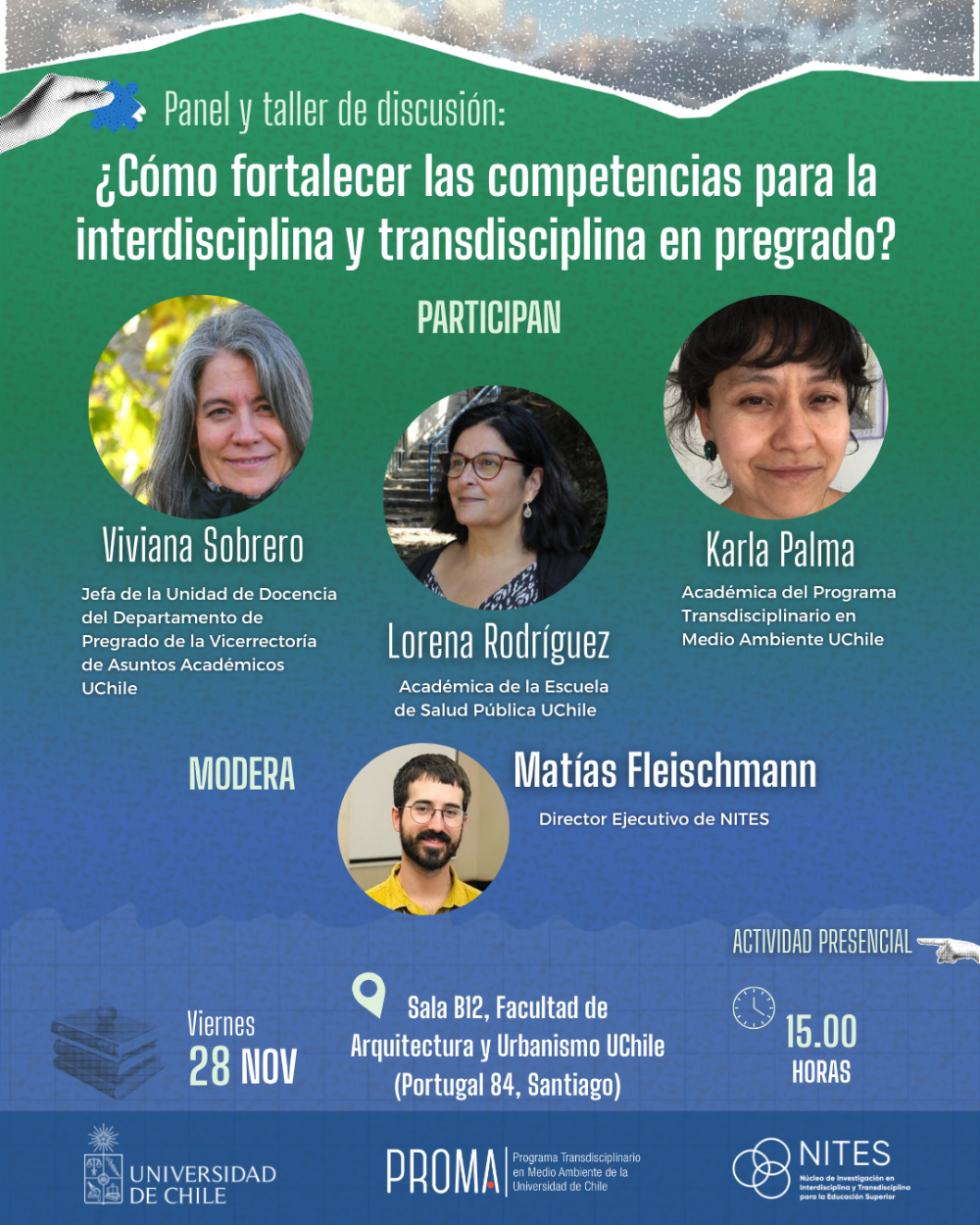 Panel y taller de discusión: ¿Cómo fortalecer las competencias para la interdisciplina y transdisciplina en pregrado?