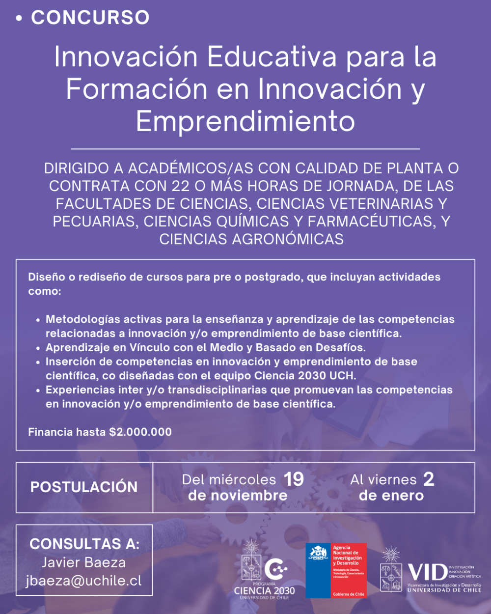 Concurso "Innovación Educativa para la formación en Innovación y Emprendimiento"