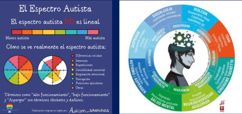 Recuadro espectro autista y neurodivergencias