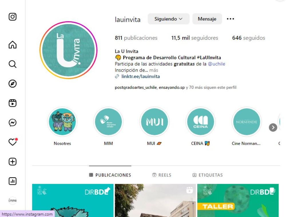 Instagram La U Invita