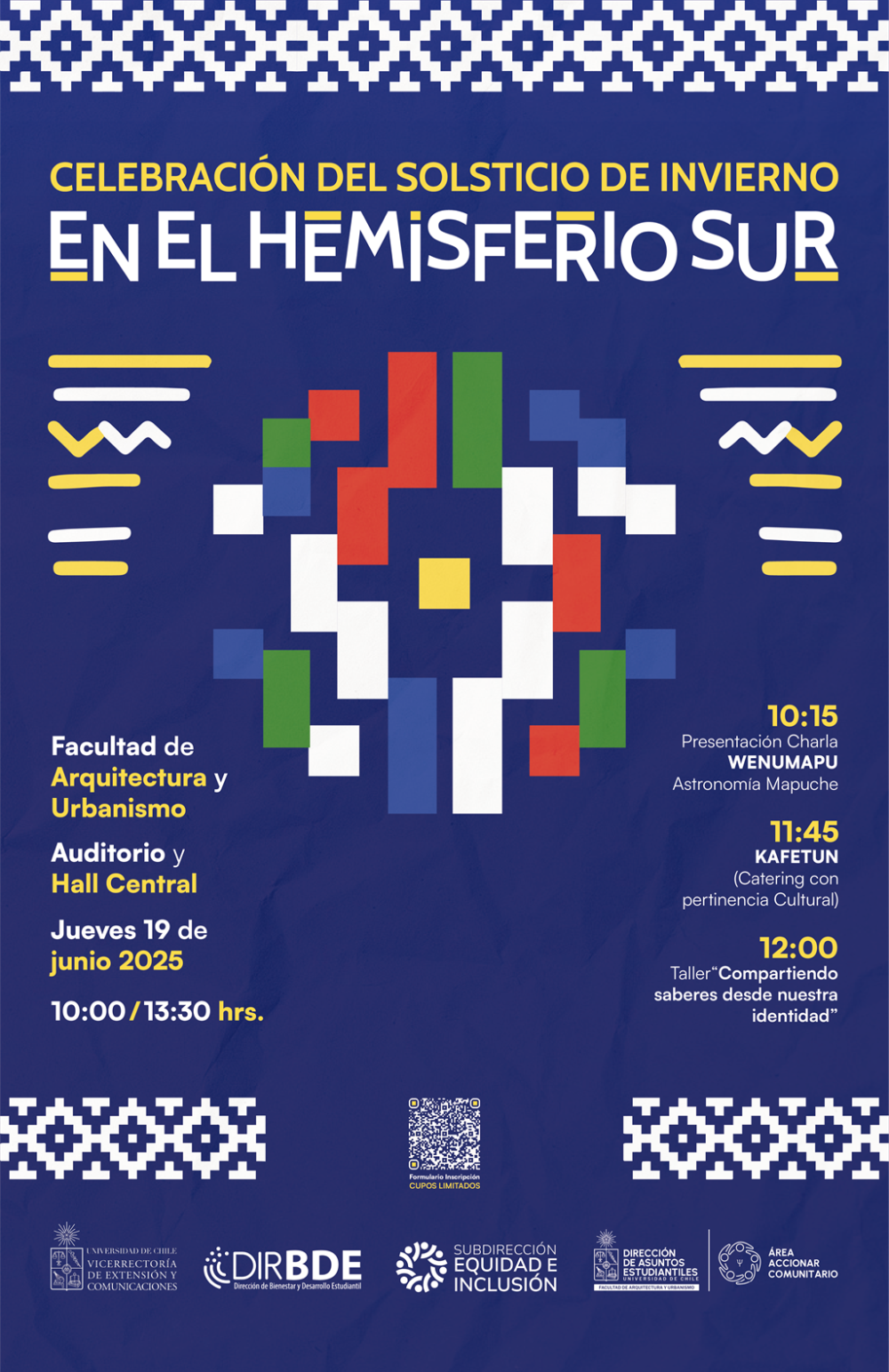 Afiche Celebración del Solsticio de Invierno en el Hemisferio Sur.