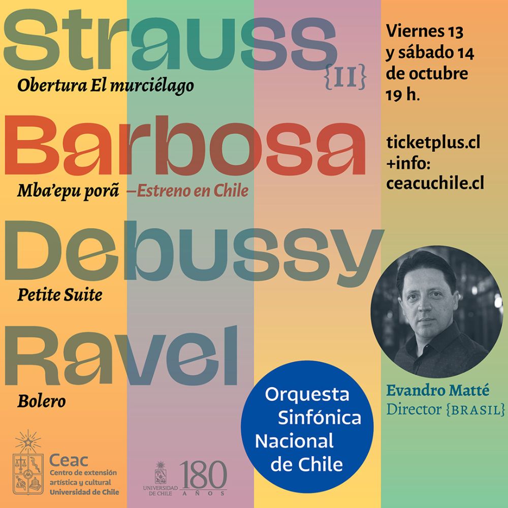 Concierto viernes 13 y sábado 14 de octubre