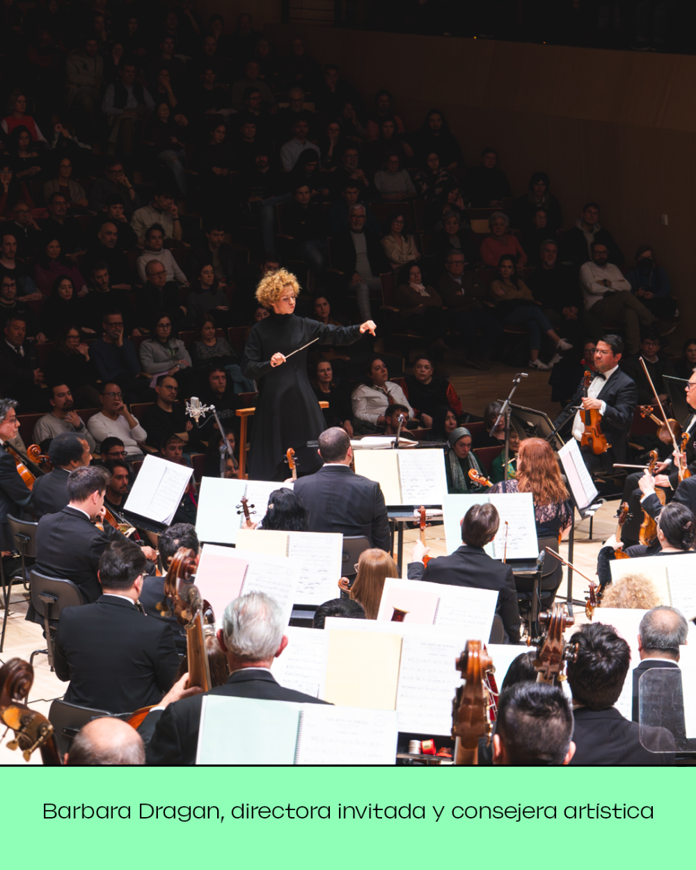 Barbara Dragan, directora polaca y consejera artística de la Orquesta Sinfónica Nacional dirigirá al elenco este viernes y sábado