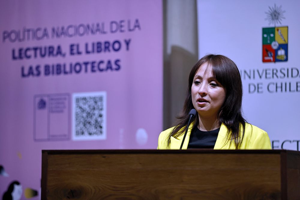 Aracelly Rojas, secretaria ejecutiva del Fondo del Libro y la Lectura del Ministerio de las Culturas, las Artes y el Patrimonio.