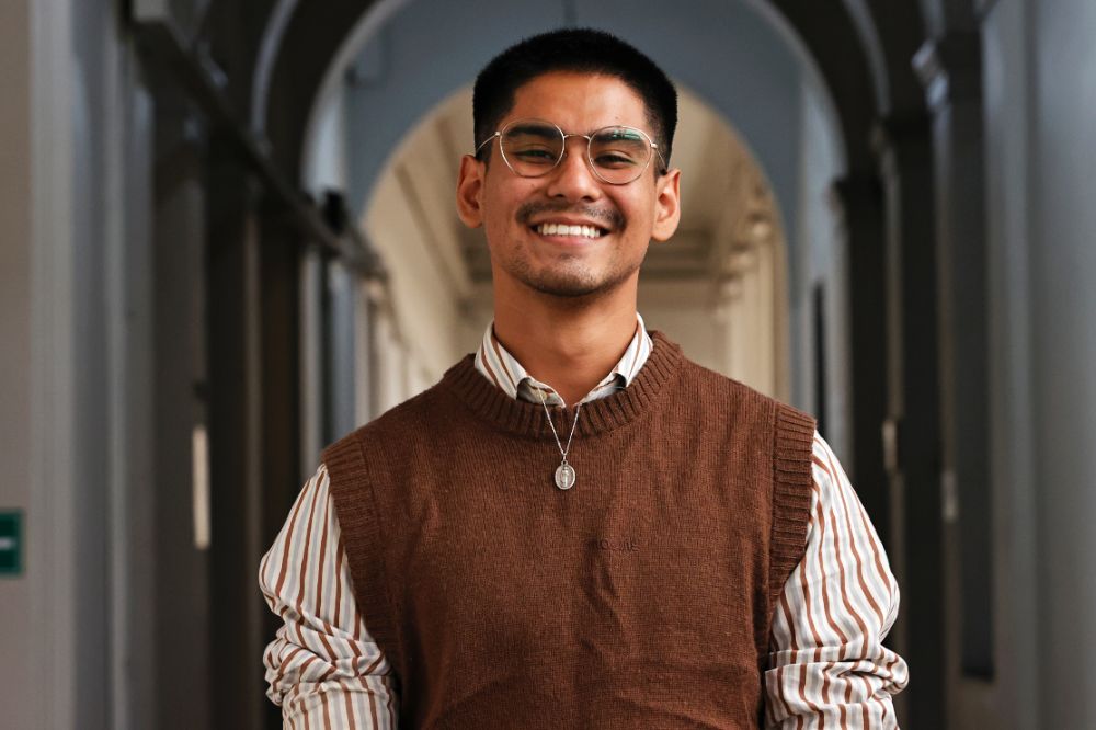 Felipe Catalán, estudiante de pregrado de la Facultad de Ciencias Sociales.