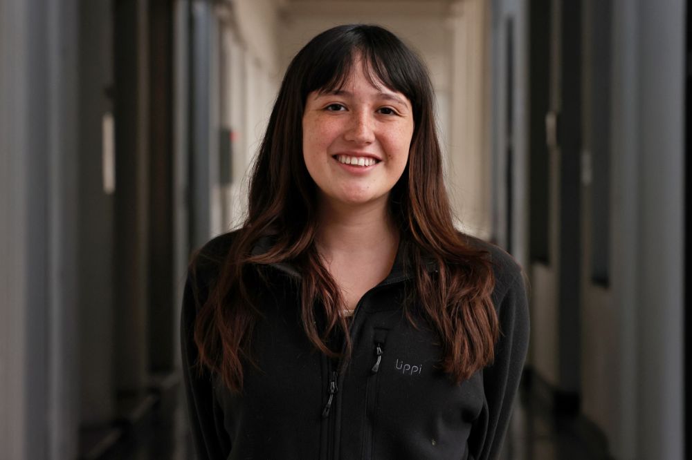 Emiliana Ortega, estudiante de Obstetricia y Puericultura.