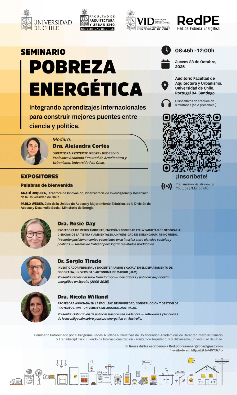 Seminario Internacional “Pobreza energética: Integrando aprendizajes internacionales para construir mejores puentes entre ciencia y política”