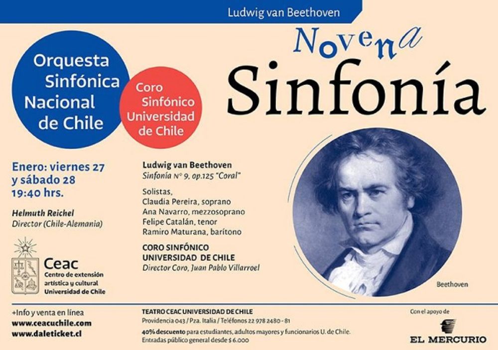 Orquesta Sinfónica Nacional de Chile y el Coro Sinfónico Universidad de Chile