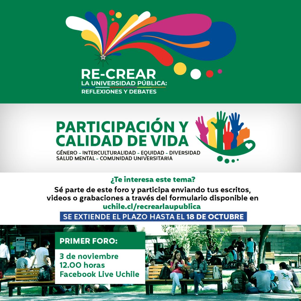 Envía tu reflexión escrita, sonora o audiovisual antes del 18 de octubre.